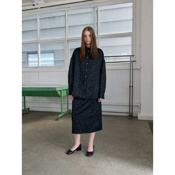 JACQUARD CLASSIC SKIRT_BLACK