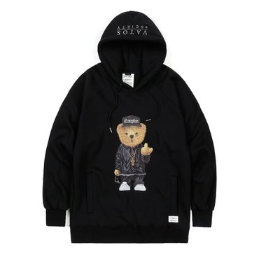 스티그마 COMPTON BEAR HOODIE BLACK