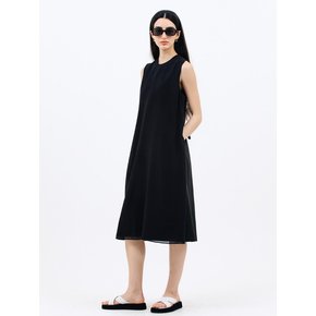 yoru layered dress_black