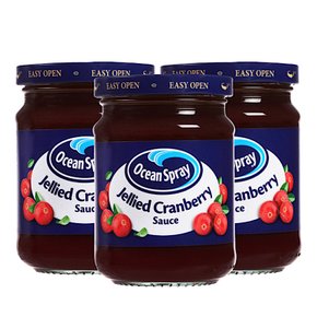 오션 스프레이 젤리 크렌베리 소스 Ocean Spray Jellied Cranberry Sauce 275g 3개