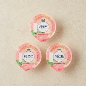 데르뜨 젤리 복숭아 3입
