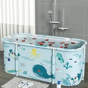 스파세상 접이식 간이욕조 2인용 성인 휴대용 목욕통 (S9173011)