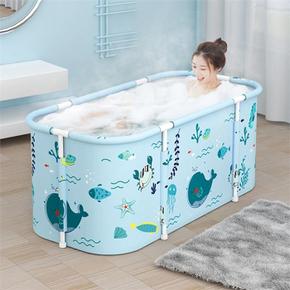 스파세상 접이식 간이욕조 2인용 성인 휴대용 목욕통 (S9173011)