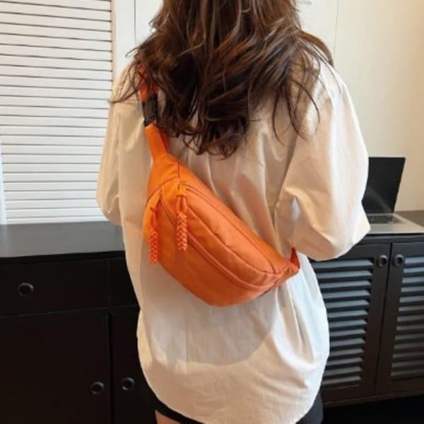 [옷자락] 여자 데일리 나일론 웨이스트백 힙색 크로스백