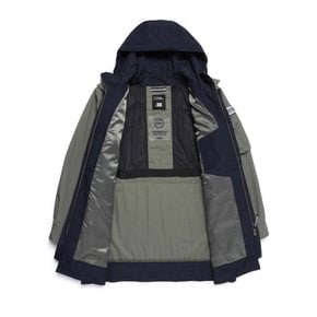 [여주점] N251MJP100 NRN 아웃포켓 후드 배색 초어 점퍼 카키