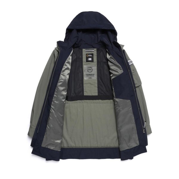 [여주점] N251MJP100 NRN 아웃포켓 후드 배색 초어 점퍼 카키