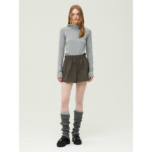 하프 집업 후드 티셔츠 EMQ3WTS200