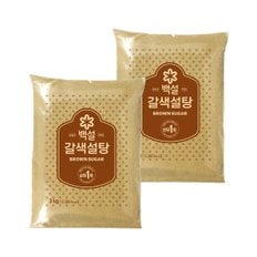 백설 갈색설탕 3kg x2개