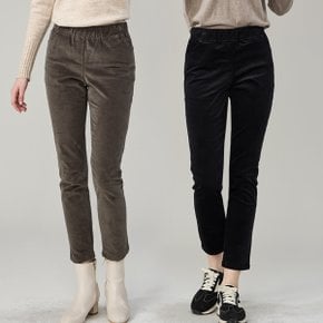 롤리 스트레이트 코듀로이 여성 밴딩팬츠_P378688105