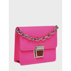 LEATHER TOY LOCK MINI PINK BAG