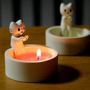 선물하기 딱 불멍냥이 무드 캔들홀더