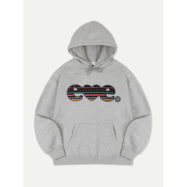 Winter Jacquard Patch Hoodie AHP1219 (Melange)