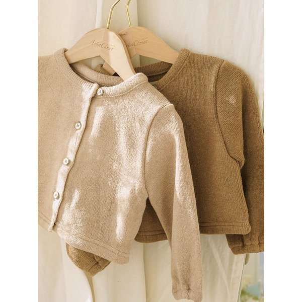 쪼꼬미의 귀엽고 포근한 - 유아 울 가디건