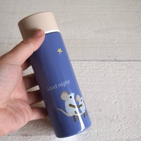 아이토 Leo Lionni Pocket bottle 스테인리스제 휴대용 마호병 140ml (잘자) 지름 4.5×14.5 cm