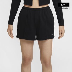 우먼스 나이키 스포츠웨어 칠 테리 미드라이즈 4인치 프렌치 테리 쇼츠 NIKE HF6941-010