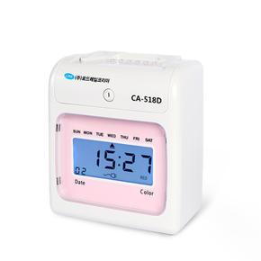 사무실 출퇴근기록기 CA-518D 디지털 핑크 출근 회사 근태관리기 빌딩