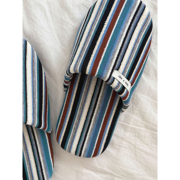 Multi Stripe Room Shoes / Blue 룸슈즈