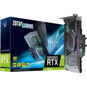 영국 조텍 그래픽카드 Nvidia GeForce RTX 3090 Arctic Storm 24Go Watercooling Carte Graphiqu