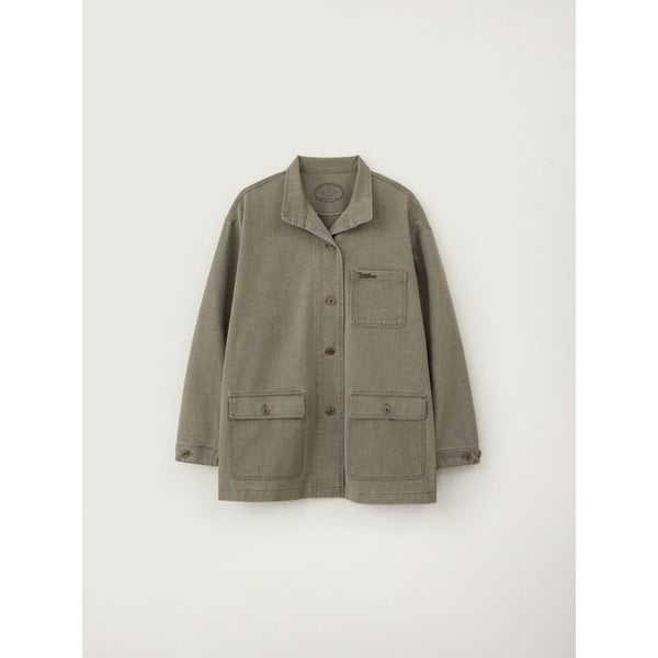 워시드 코튼 워크 자켓_Khaki