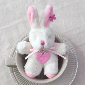 Pink Bunny Keyring 핑크 하트 토끼 키링 2컬러