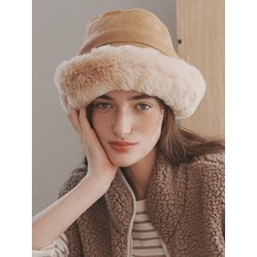 스웨이드 버킷햇_BROWN