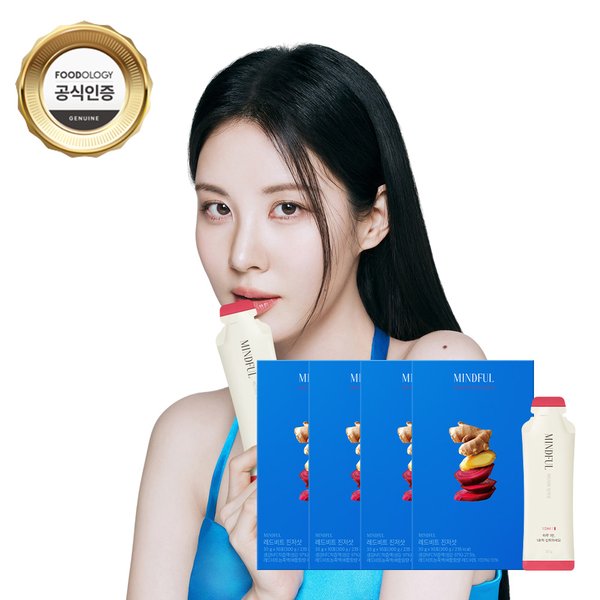 서현 다이어트 마인드풀 레드비트 진저샷 4개 (30g x 40포)