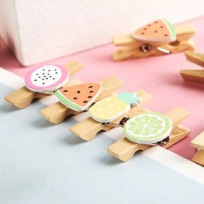 사진집게 미니 나무 문구 소품 포토 집게 1p