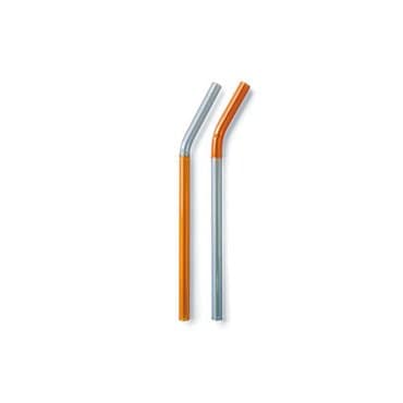 엑스투 Amabro 아마브로 Two Tone Glass Straw (Set of 2) 투 톤 글라스 스트로우 세트 그레이/앰버