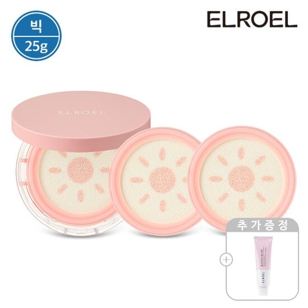 핑크 톤업 빅 선쿠션 25g 본품 1개+리필 2개+B12 비타크림 50ml