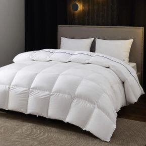 미국 구스다운 이불 Bedsure Goose Down Comforter King Size Feather for All Seasons Extra Pu