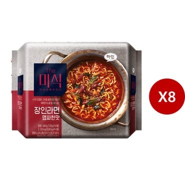 더미식 The미식 장인라면 맵싸한맛 540g(135g*4봉)*8개입/1박스