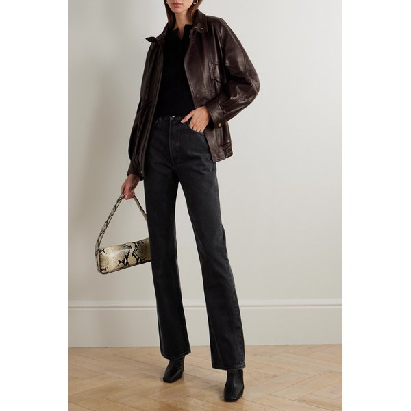 리나  하이라이즈 플레어 진 블랙 46376663162898623