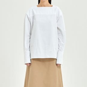 여성 스퀘어넥 셔츠 WHITE