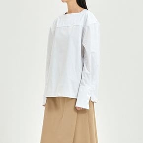 여성 스퀘어넥 셔츠 WHITE