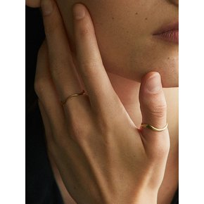 14K wave ring (2 size)