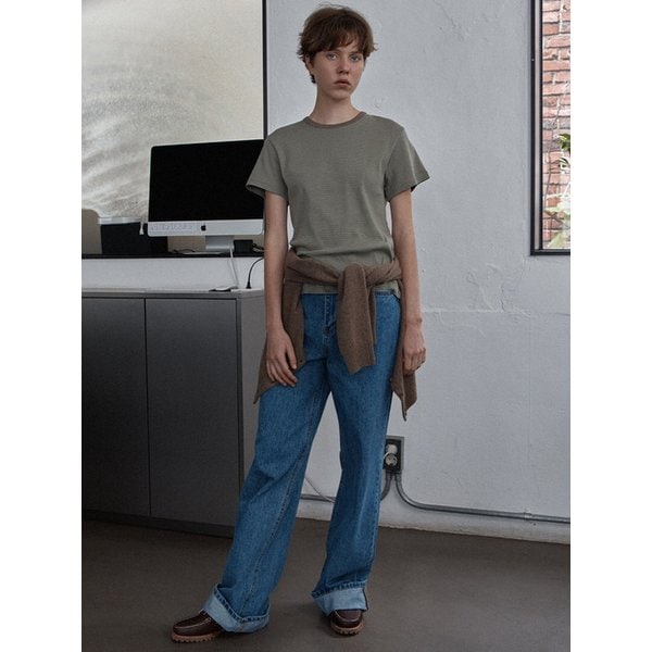 curlysue t-shirt - khaki