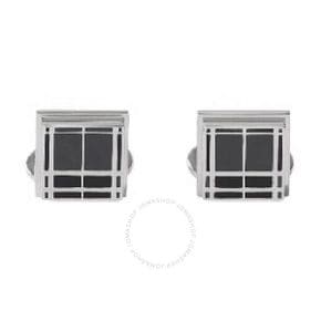 Check Palladium-Plated Lattice Design 스퀘어 Cufflinks 8071260