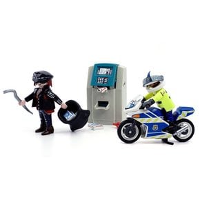 플레이모빌  경찰 오토바이와 현금 도둑(70572)