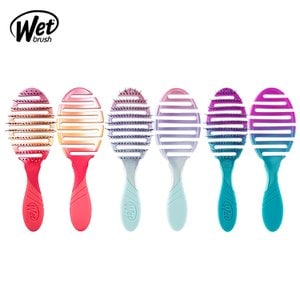 웻브러쉬 wet brush  프로 플렉스 드라이 옴버 헤어 드라이 브러쉬 빗 극손상모 두피 마사지