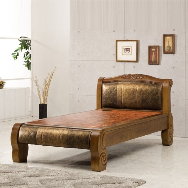 고급라인 편안한 황토숯볼 원목침대(940)싱글 전국무료배송 HM013 (돌침대 온열 흙 황토 돌카우치