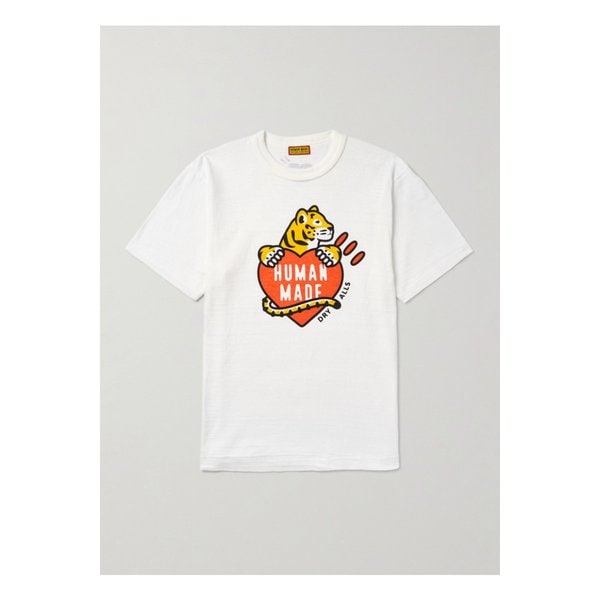 로고 프린트 슬럽 코튼 저지 티셔츠 46376663162886929