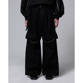 [파주점] 메타 벨티드 와이드 데님 팬츠 SG2PT724BK