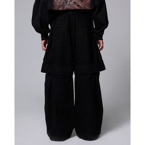 [파주점] 메타 벨티드 와이드 데님 팬츠 SG2PT724BK