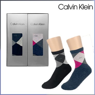Calvin Klein 아가일 일반목 2족 세트 CKL12383S_2