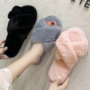 털슬리퍼 여성 방한화 털신발 털신 밍크털 털X슬리퍼