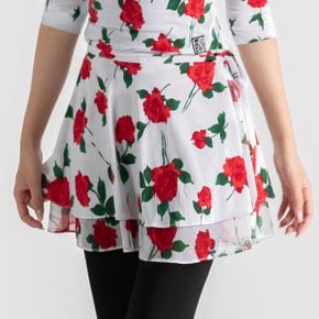 꽃송이 랩스커트 스포츠댄스 라인댄스복 하의 치마 힙스카프 힙커버