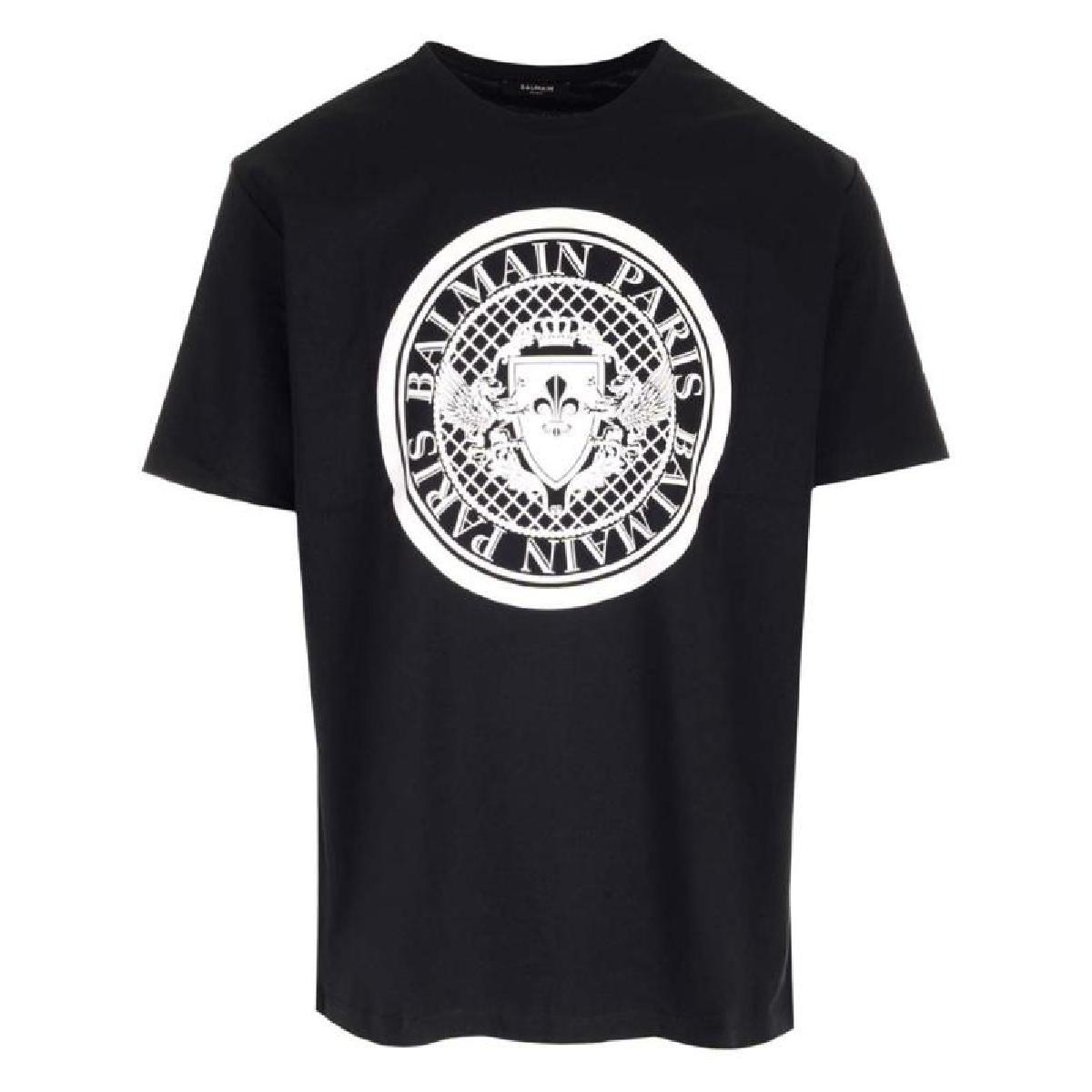 Balmain 플록 코인 티셔츠 BH1EG000BB17 EAB TP934567722 - 이마트몰