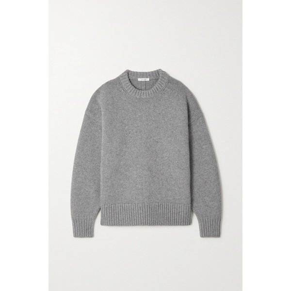 에센셜 오필리아 오버사이즈 울 캐시미어 혼방 스웨터 그레이 1647597283612119