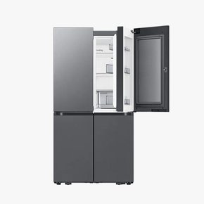 삼성전자 비스포크 AI 냉장고 4도어 902L 푸드쇼케이스 에센셜 다크메탈 RM70F90M2D