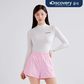 여성 냉감 레이어드 반하이넥 긴팔티셔츠 (O/WHITE)